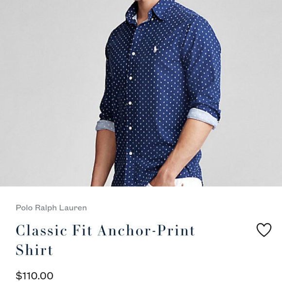 Polo Ralph Lauren Other - POLO CLASSIC FIT Anchor print dress shirt